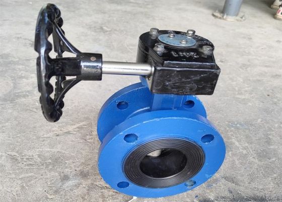 Metal Butterfly Flange ValveBlue Color Dn 2 2.5 3 Inch