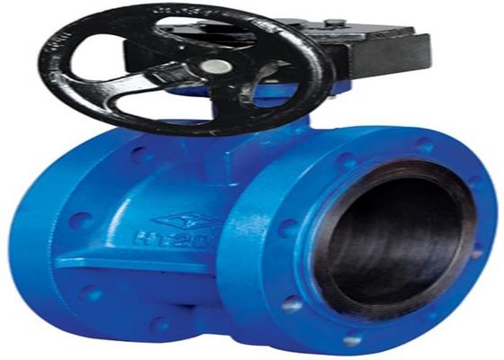 PN1.6 Mpa Rubber Lined Butterfly Valve , Cast Iron QT450 Valve Butterfly Wafer