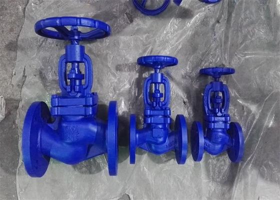 1.0 Mpa Din Globe Valve Flanged Material Carbon Steel Water And Oil Medium