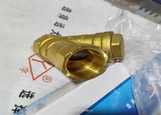 Y-Filter Strainer Thread Connect Brass Water Valve 1.6 Mpa Pressure