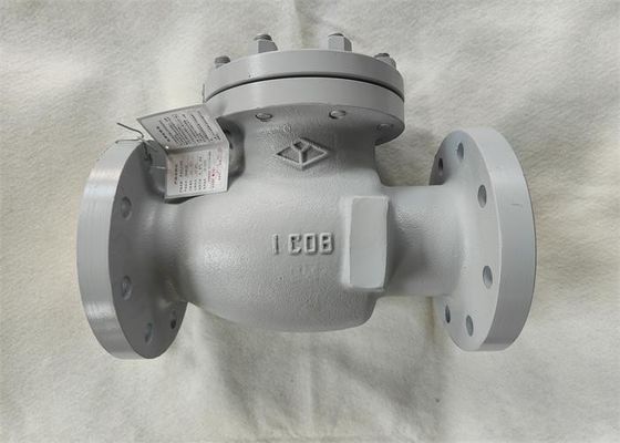 Carbon Steel Material Flange End Swing Check Valve Gray Color
