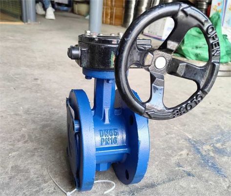 Metal Butterfly Flange ValveBlue Color Dn 2 2.5 3 Inch
