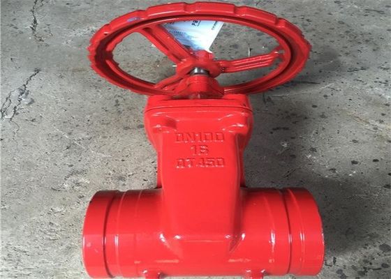 Fire Protection Water Medium Non Rising Stem Gate Valve Clamp Connection
