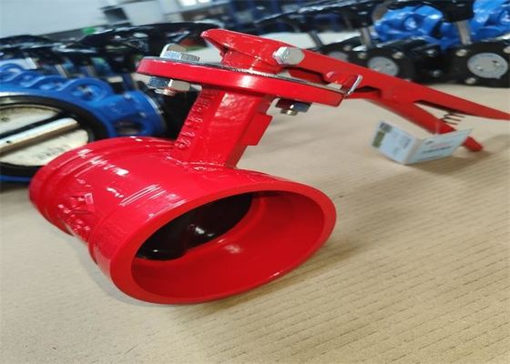Medium Water Size 150mm Butterfly Valve Clamp Connection Fire Protection