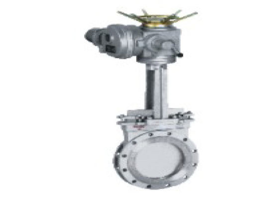 JIS PN1.0/PN1.6 Carbon Steel Knife Gate Valve , Rustproof 2-12 Inch Knife Gate Valve