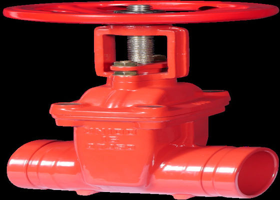 Rising Gate Fire Protection Valves Handle Power Ductile Iron Soft Seal