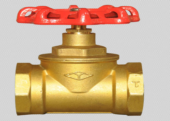 Rustproof Brass Handwheel Globe Valve , Steam Threaded Globe Valve