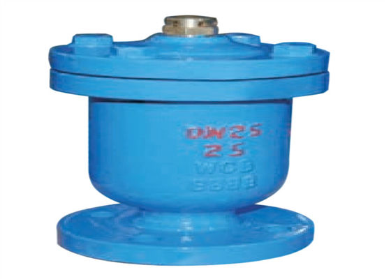 Cast Iron Leakproof Flanged Air Valve Single Port Exhaust Thread Connection