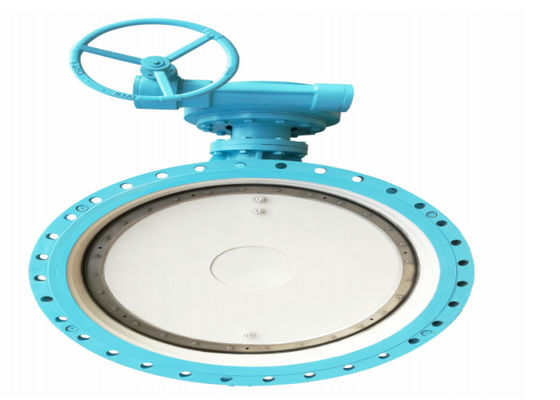 Double Eccentric Flanged Butterfly Valve Electric Ductile Iron Power 1.0mpa