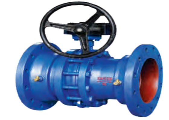 Ductile Cast Iron Flanged Butterfly Valve Blue Anticorrosive 1.0 /1.6 Mpa